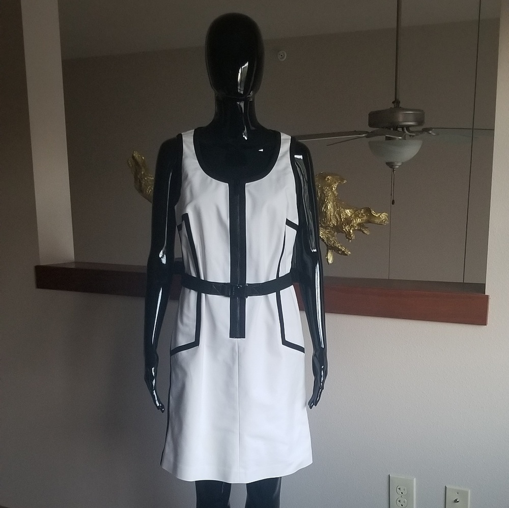 White and black Michael Kors Dress